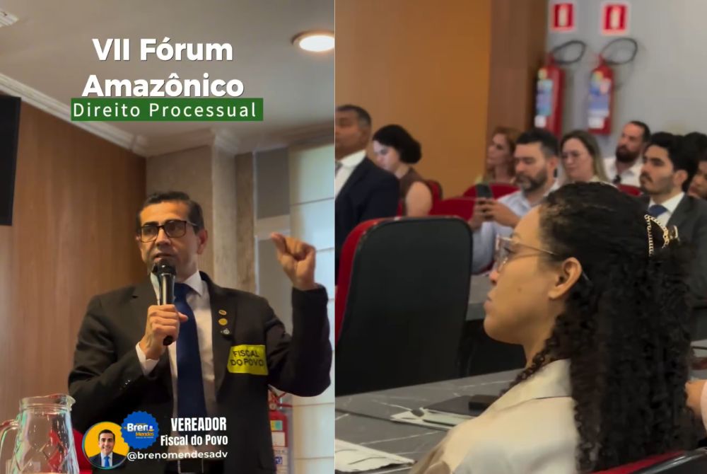 VEJA VÍDEO: Vereador Dr. Breno Mendes denuncia abusos da Energisa e reforça luta pelos direitos do consumidor no VII Fórum Amazônico de Direito Processual