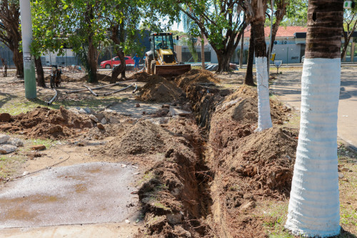 Skate Park recebe nova encanação para melhorar abastecimento de água aos permissionários e visitantes