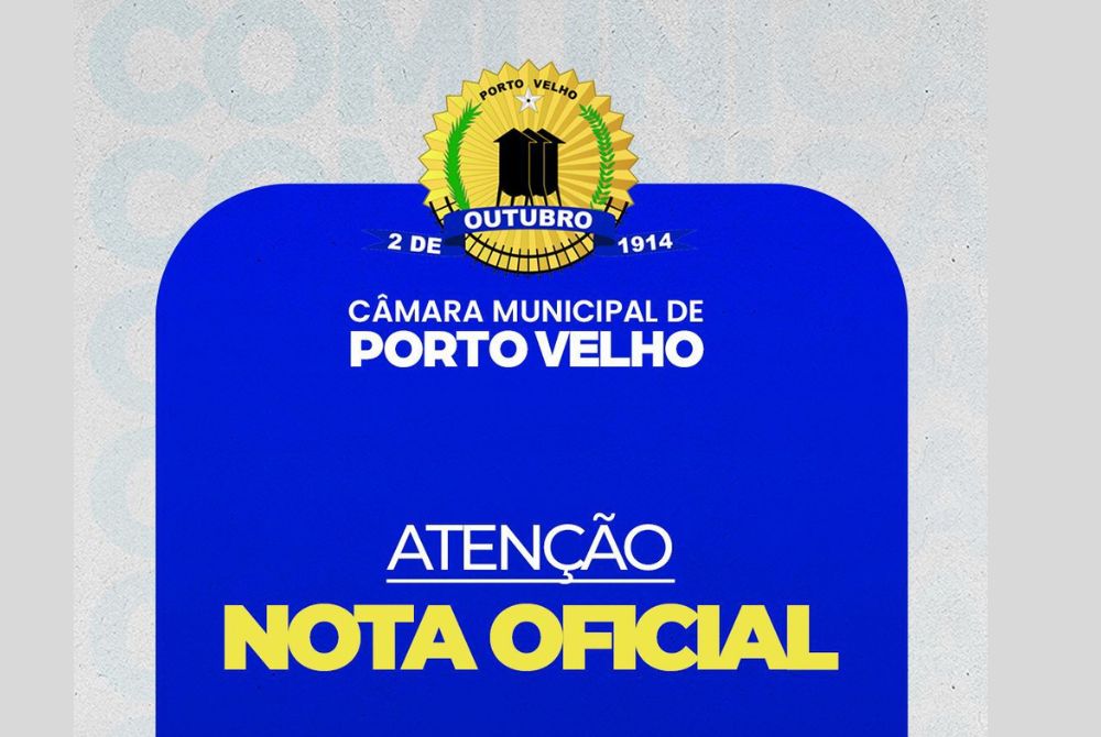 NOTA À POPULAÇÃO DE PORTO VELHO