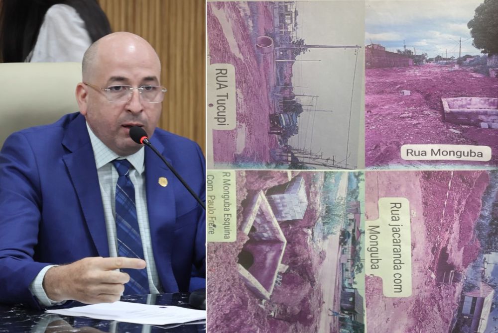 Vereador Gedeão Negreiros cobra continuidade das obras no Bairro Parque Amazônia