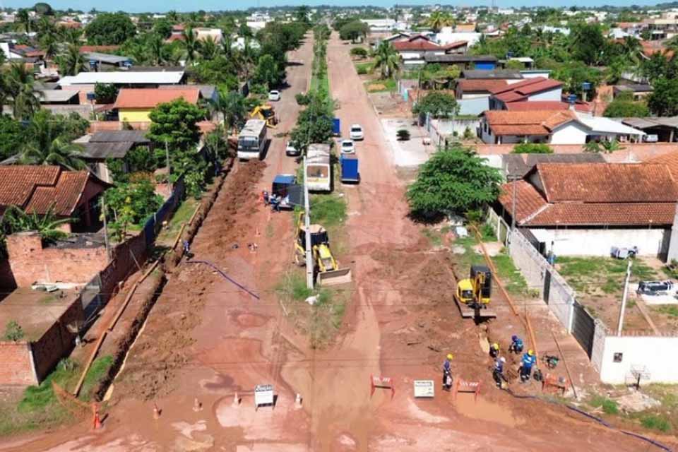 Rolim de Moura lidera investimentos em saneamento básico e se aproxima de 50% da cidade com rede de esgoto