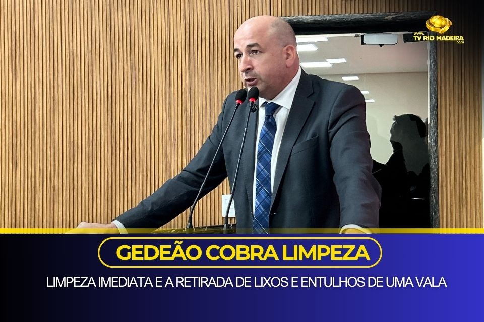 Saúde pública em alerta: Gedeão Negreiros cobra limpeza urgente de vala no Bairro São Francisco