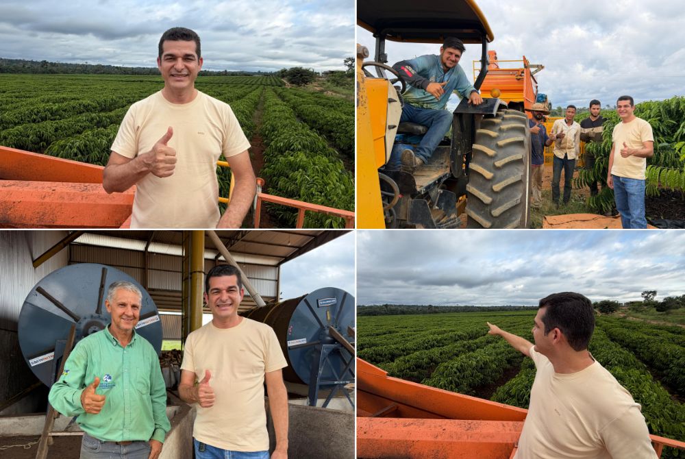 Vereador Adalto de Bandeirantes destaca avanço da cafeicultura e modernização no campo durante visita na Linha P.O