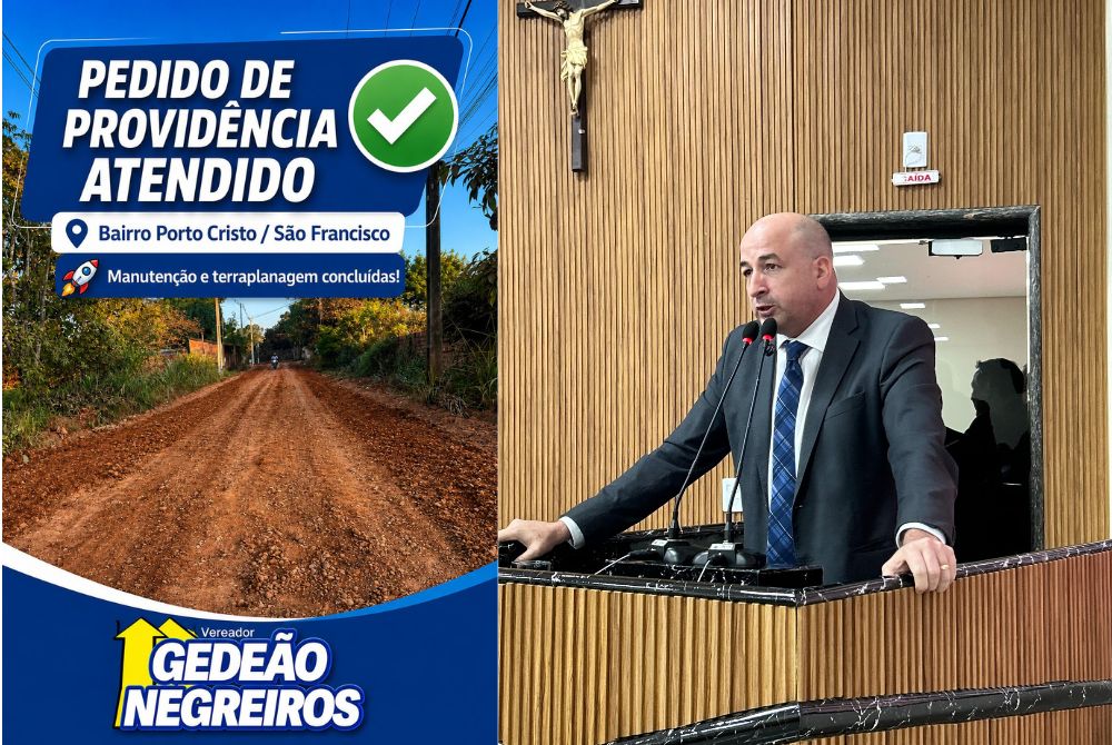 Asfalto chegando: Terraplanagem avança nos bairros Porto Cristo e São Francisco