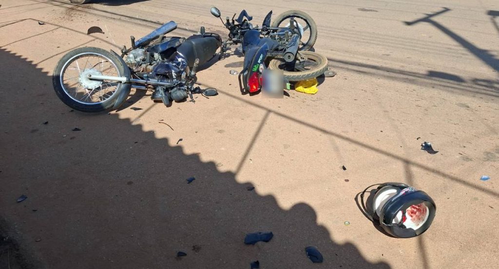 Grave colisão entre motocicletas deixa um morto em Porto Velho