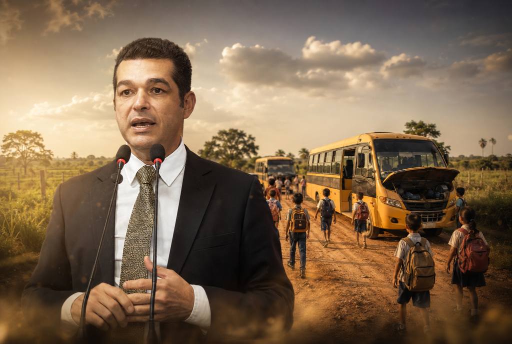 Adalto de Bandeirantes denuncia caos no transporte escolar e dispara contra empresa responsável pelo abastecimento da frota