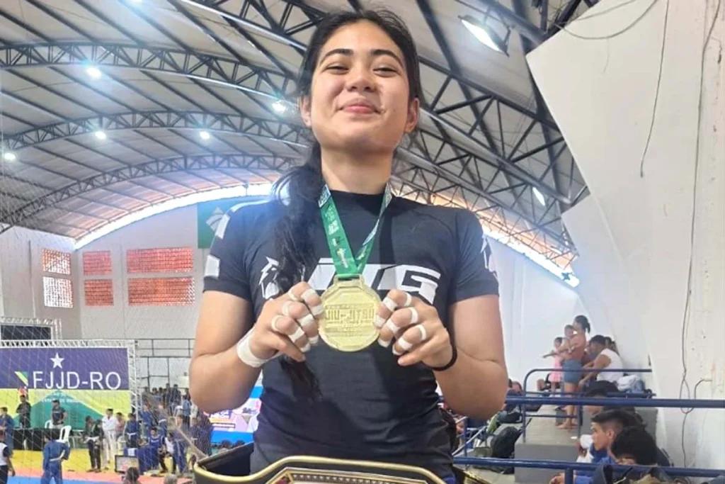 Atleta de Jaru Alice Akaki ganha tudo no Campeonato de Jiu-Jitsu em Nova Brasilândia