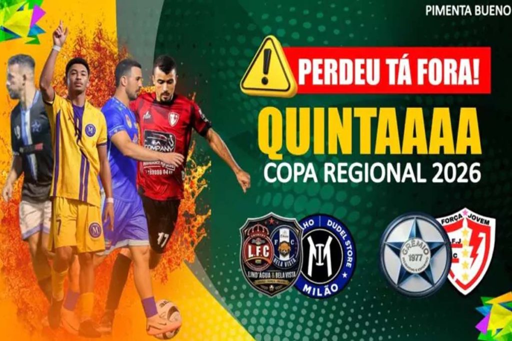 Dois jogos definem o destino de quatro equipes na Copa Regional nesta quinta-feira